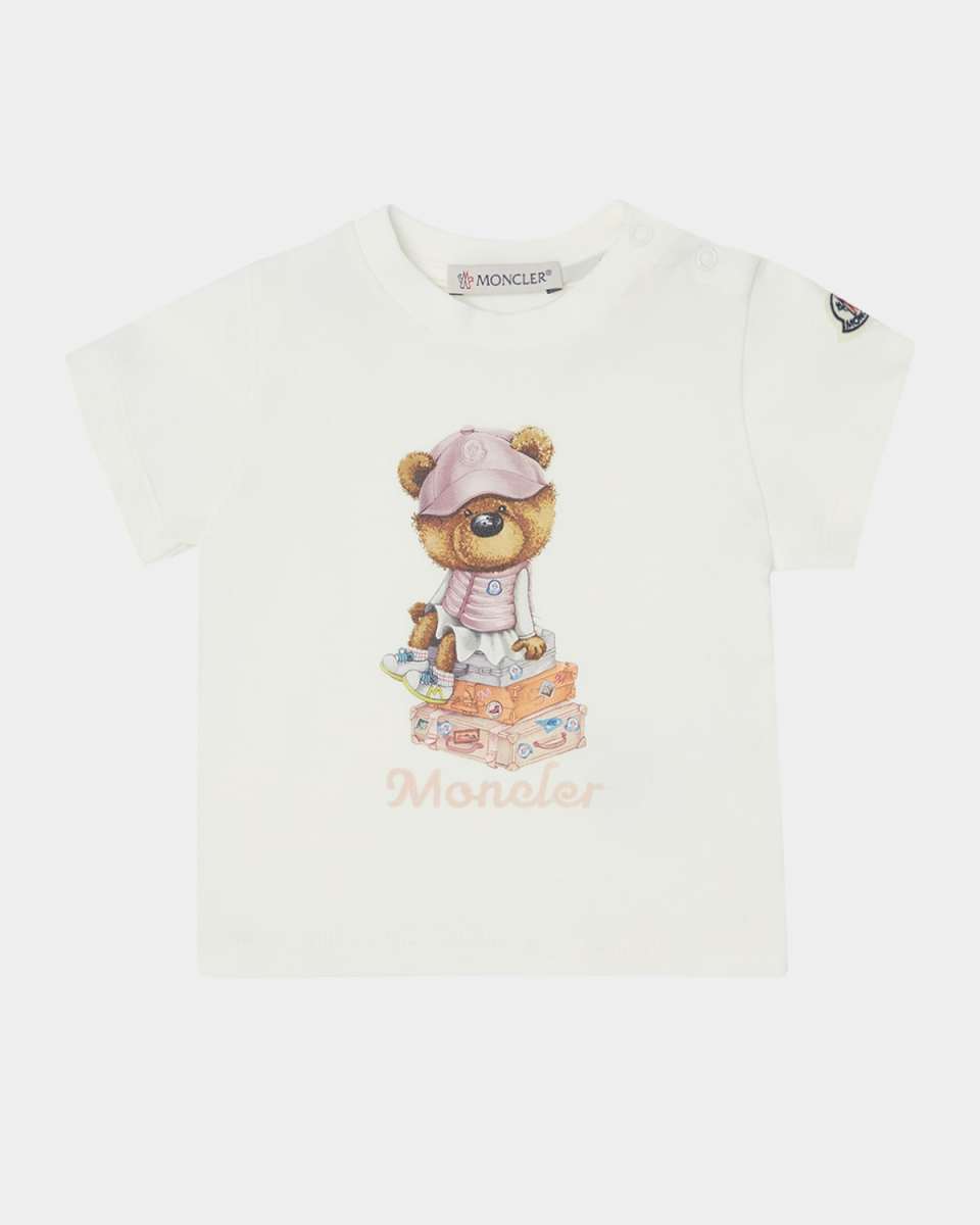 Girl's Bear Graphic Logo-Print T-Shirt, Size